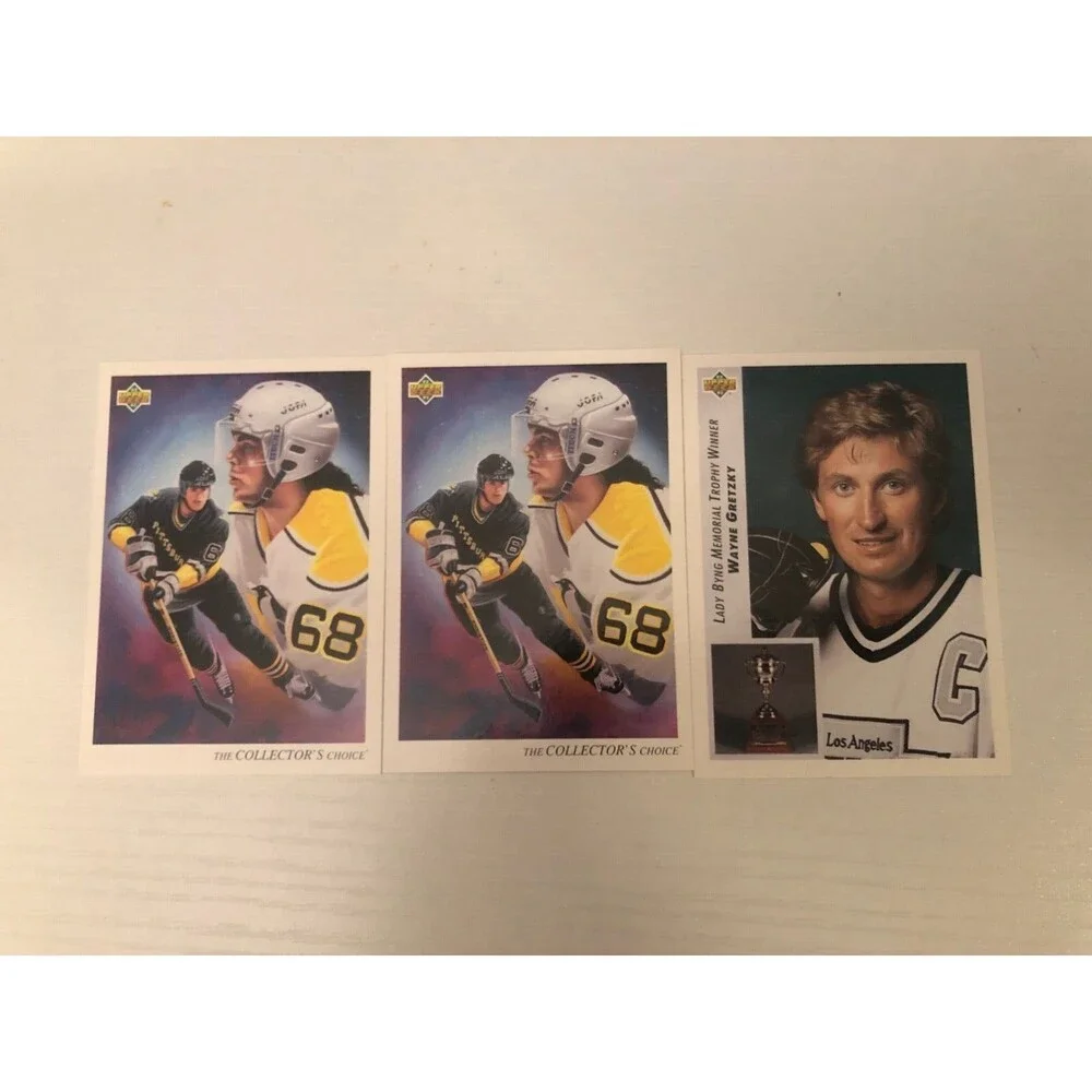Upper‎ Deck NHL Hockey Cards 1- Gretzky & 2-Jagr (3 cards)
